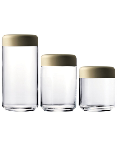 Mepra Set Of 3 Urano Canisters