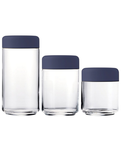 Mepra Set Of 3 Urano Canisters