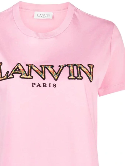 Shop Lanvin T-shirts And Polos In Peony Pink