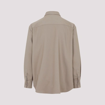 Shop Off-white Military Overshirt In Nude &amp; Neutrals