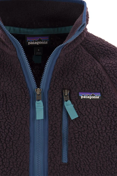 Shop Patagonia Retro Pile - Fleece Jacket In Bordeaux