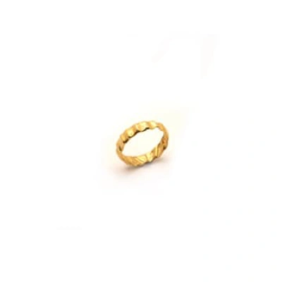 Shop Hannah Bourn Gold Vermeil Size P Cockle Ring
