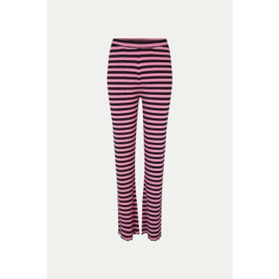 Shop Mads Norgaard Stripe Begonia Pink 5x5 Lonnie Pants