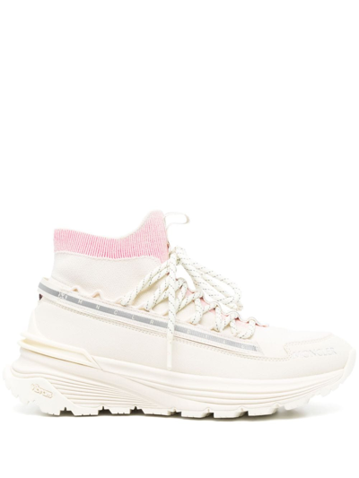 Shop Moncler Monte Runner Lace-up Sneakers In 粉色