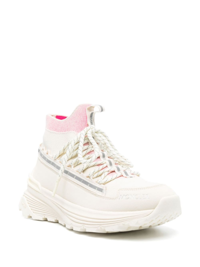 Shop Moncler Monte Runner Lace-up Sneakers In 粉色