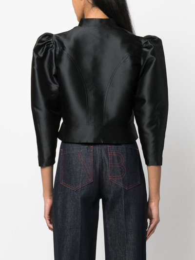 Shop D'estree Amoako Cropped Jacket In Black