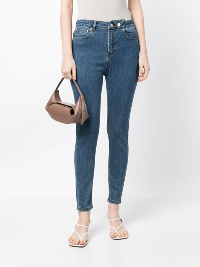 Shop B+ab Low-rise Skinny Jeans In Blue
