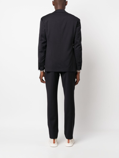 Lardini Single-breasted Wool Suit Set In Blue