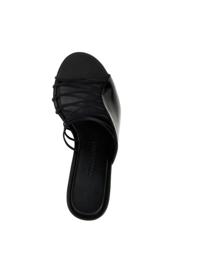 Shop Ferragamo 'altaire' Sandals In Black