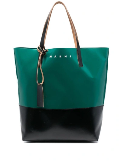 Shop Marni Tribeca Shopping Bag N/s Bags In Multicolour