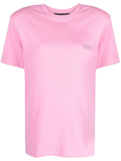 Shop Rotate Birger Christensen Rotate Birgerchristensen T-shirts And Polos In Pink