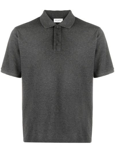 Saint Laurent T-shirts And Polos In Gris Blanchi | ModeSens