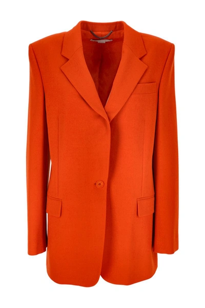 Shop Stella Mccartney Jackets In Tangerine