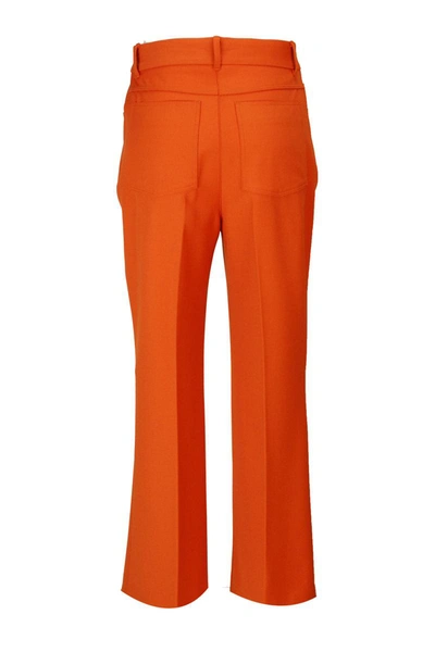 Shop Stella Mccartney Trousers In Tangerine