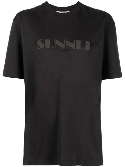 Shop Sunnei T-shirts And Polos In Black