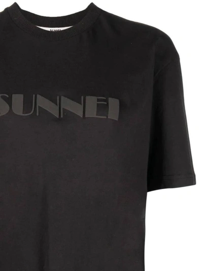 Shop Sunnei T-shirts And Polos In Black