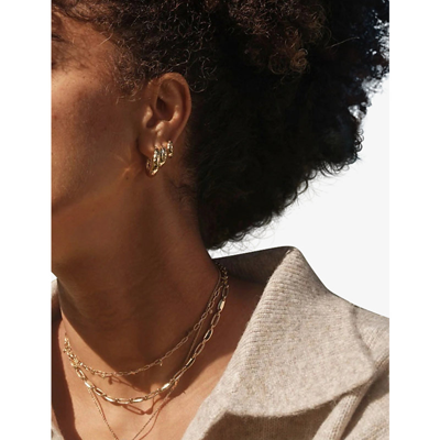 Astley Clarke Womens Yellow Gold Vermeil Celestial Mini Star-engraved 18ct Yellow-gold-plated Vermei In Yellow Gold Vermeil