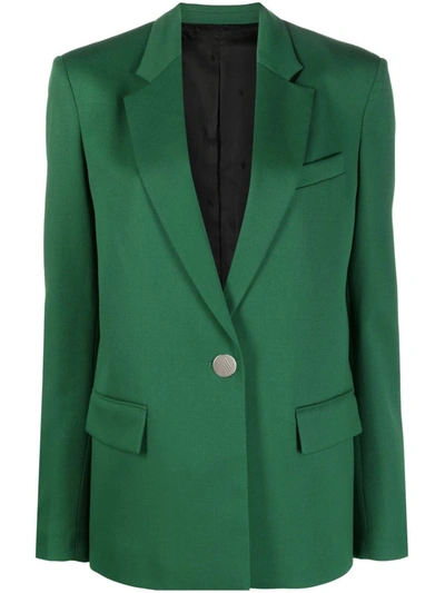 Shop Attico The  Jackets In Emerald