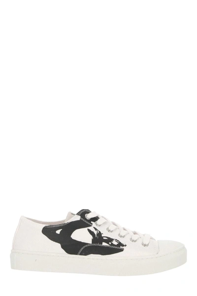 Shop Vivienne Westwood Sneakers In Black On White