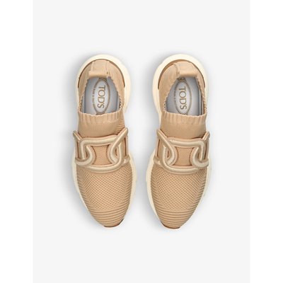 Tod's Kate Slip-on Sneakers In Fabric In Beige