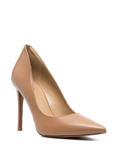 Shop Michael Michael Kors Martine 105mm Leather Pumps In Nude