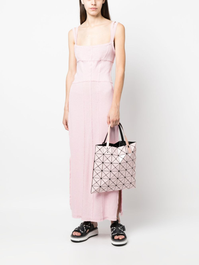 Shop Bao Bao Issey Miyake Lucent Gloss Panelled Tote Bag In Pink