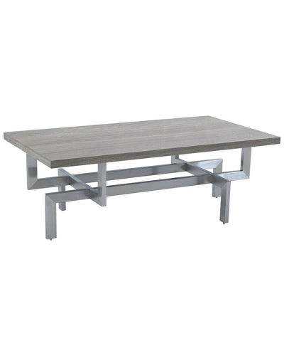Shop Armen Living Discontinued  Illusionwood Coffee Table In Gray
