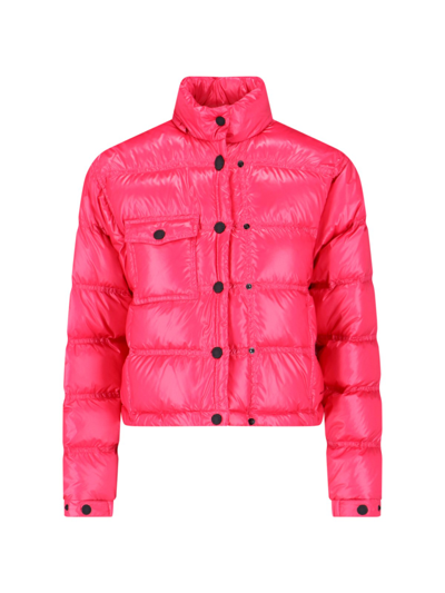 Shop Moncler Short Down Jacket "day-namic" In Pink