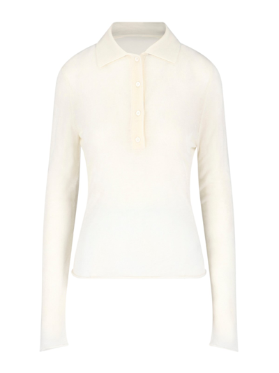 Shop Filippa K Slim Polo Shirt In White