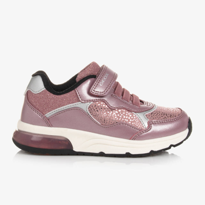 Geox Girls Pink Light-up Trainers | ModeSens