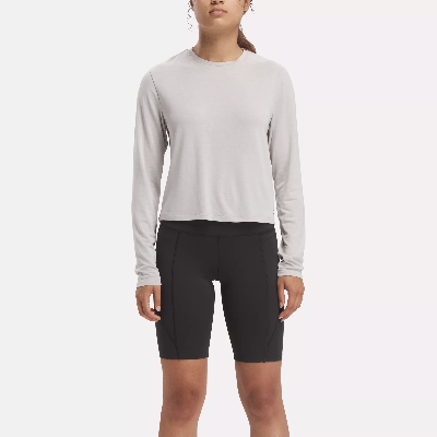 Shop Reebok Women's Activchill+dreamblend  Long Sleeve T-shirt In Grey