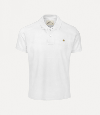 Shop Vivienne Westwood Classic Polo In White