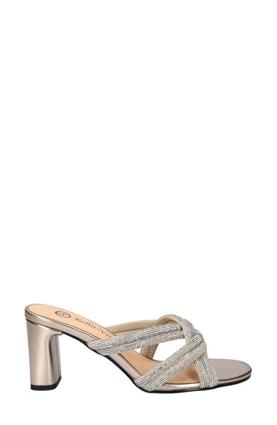 Bella Vita Carmen Crystal Sandal In Gold