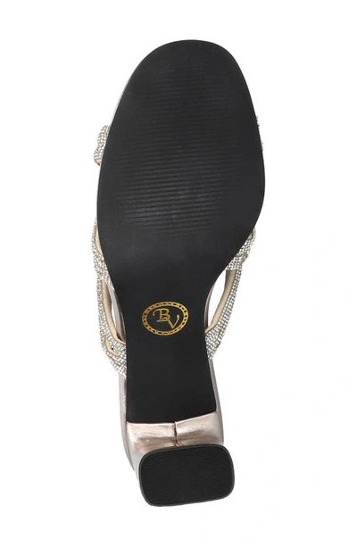 Bella Vita Carmen Crystal Sandal In Gold