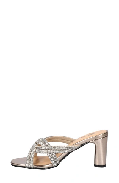 Bella Vita Carmen Crystal Sandal In Gold