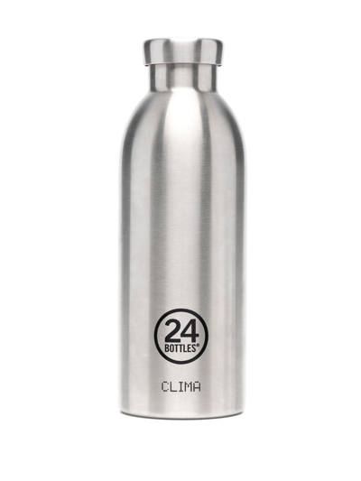 Shop Dsquared2 Logo-print Metal Bottle In Silver