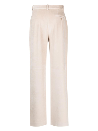Circolo 1901 Straight-leg Cotton Trousers In Neutrals