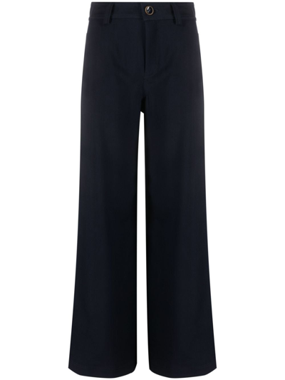 Shop Rodebjer Petiso Flared Pants In Blue