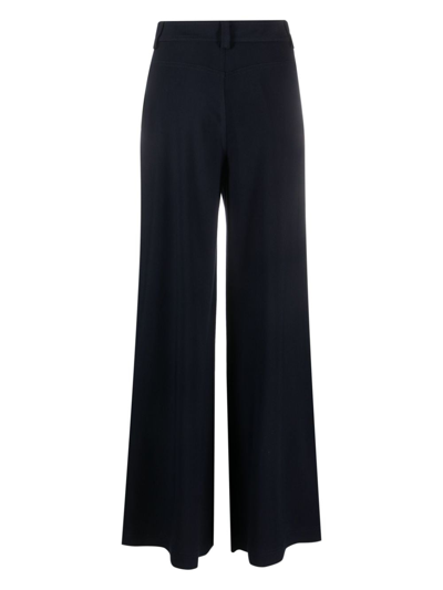 Shop Rodebjer Petiso Flared Pants In Blue