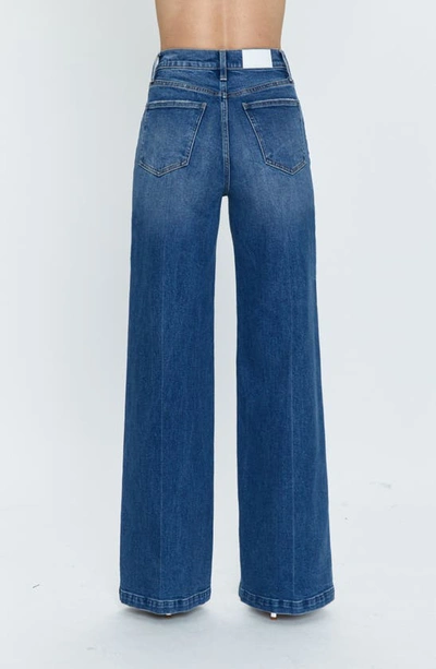 Shop Pistola Lana High Waist Wide Leg Jeans In Cider