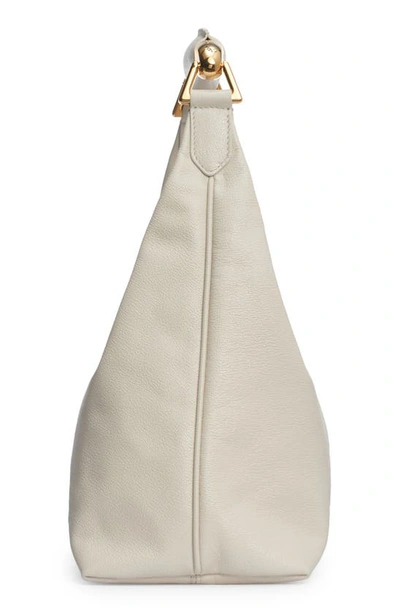 Shop Tom Ford Small Bianca Leather Hobo In Chalk