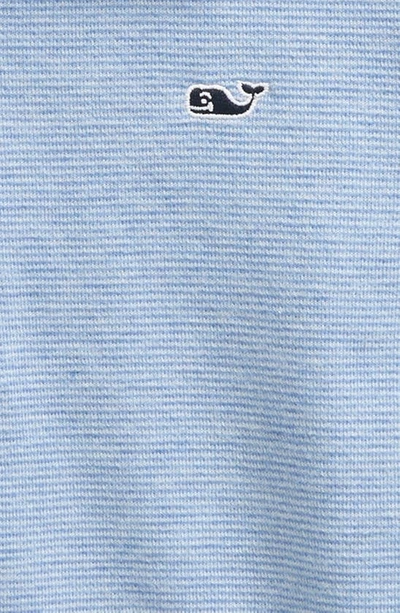 Vineyard Vines Boys' Saltwater Stripe Quarter Zip Mock Neck Sweatshirt - Little Kid, Big Kid In Jake Blue