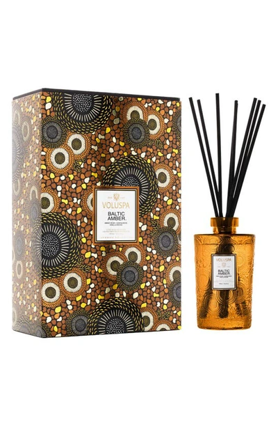 Voluspa Baltic Amber Luxe Reed Diffuser In Baltic Amber