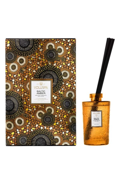 Voluspa Baltic Amber Luxe Reed Diffuser In Baltic Amber