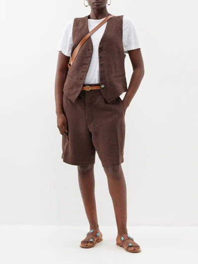 Fortela Jillian Bermuda Shorts In Brown