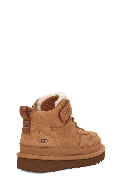 Shop Ugg Kids' Highland Heritage Water Resistant Sneaker In Chestnut