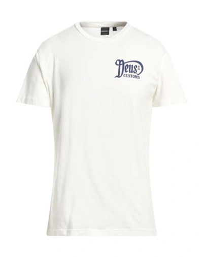 Shop Deus Ex Machina Man T-shirt White Size Xs Organic Cotton