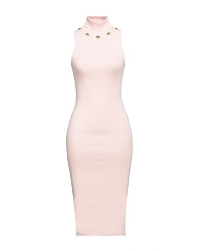 Shop Mangano Woman Midi Dress Light Pink Size 6 Cotton