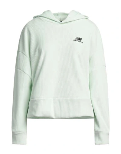 Shop New Balance Woman Sweatshirt Light Green Size M Polyester, Elastane