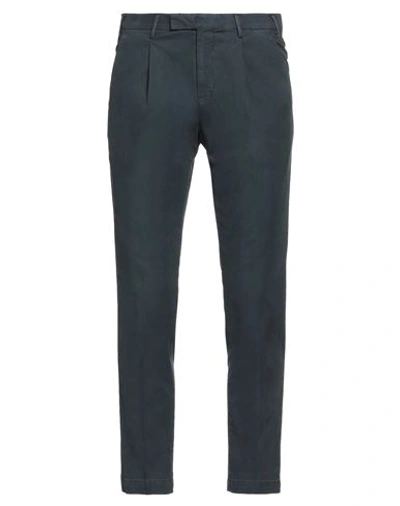 Pt Torino Man Pants Navy Size 40 Cotton, Lyocell, Elastane In Navy Blue
